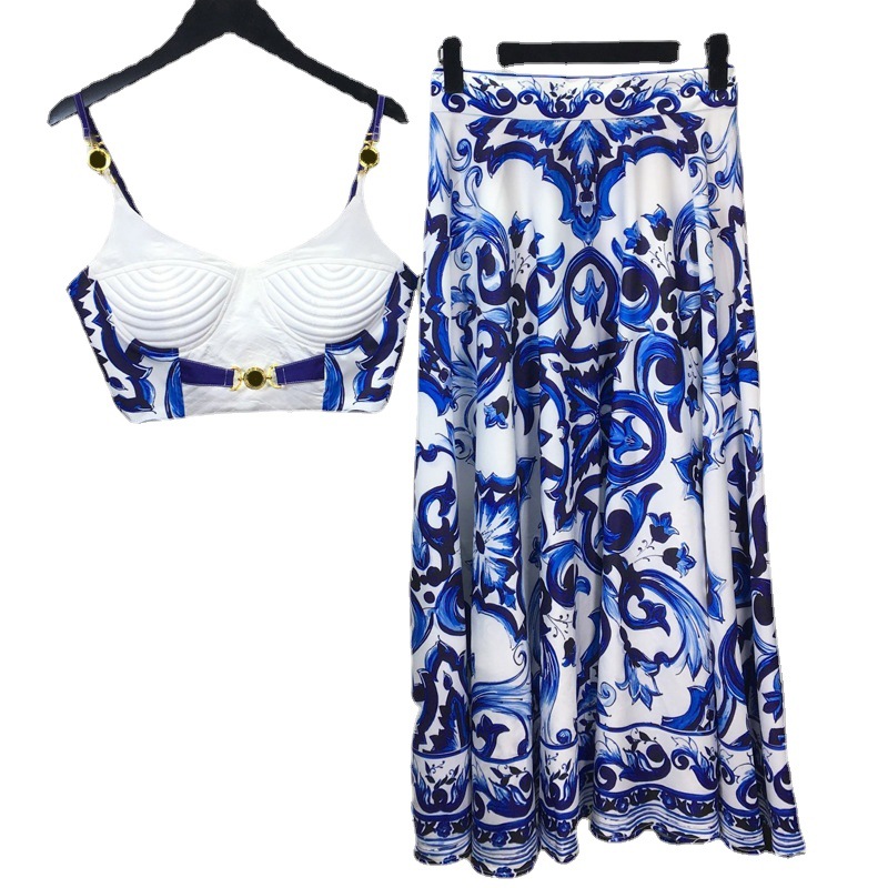 Romper Floral Print - 여성용 스파게티 스트랩 패딩 컵 탱크