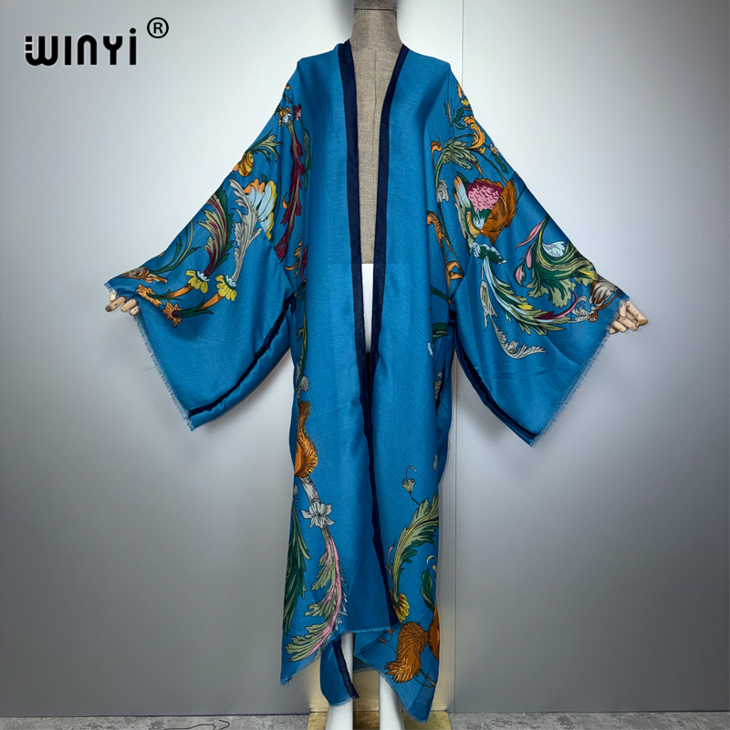 WINYI 아프리카 보헤미안 키모노 맥시 드레스 비치  - Cover Up Kaftan 리뷰 및 가격