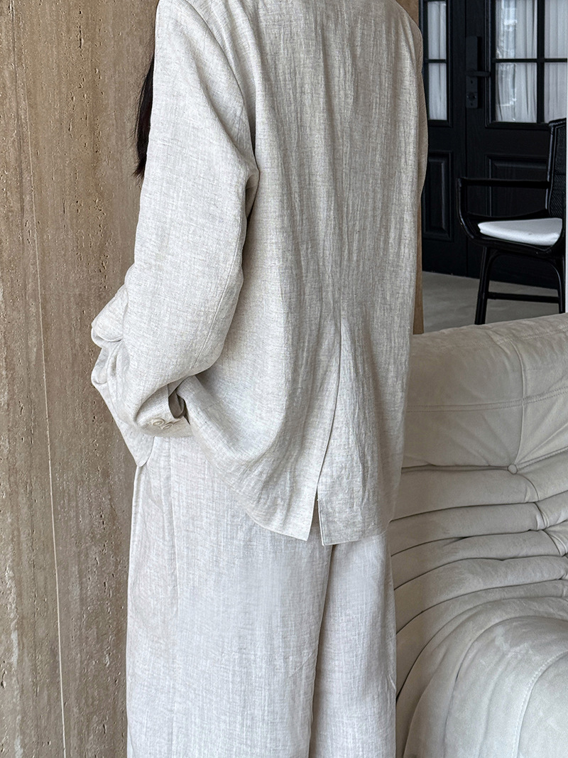2025년 여름 신상 고급 린넨 소재 블레이저 재킷 세 - Linen Pant Wide 리뷰 및 가격