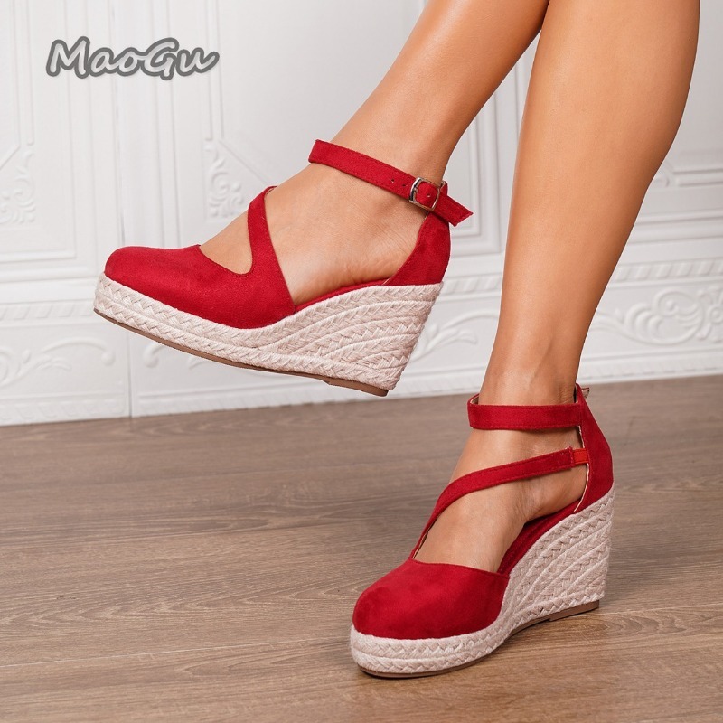 34-43 사이즈 여성용 에스파드리유 웨지 샌들 스웨이 - Wedge Espadrille Women 리뷰 및 가격